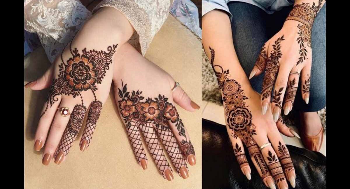 Mehndi Magic: Stunning Mehndi design right hand back side