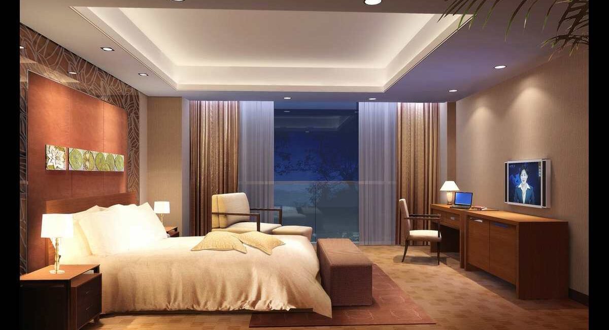 Illuminating Ideas: Master Bedroom Profile Light Ceiling Design That Wow